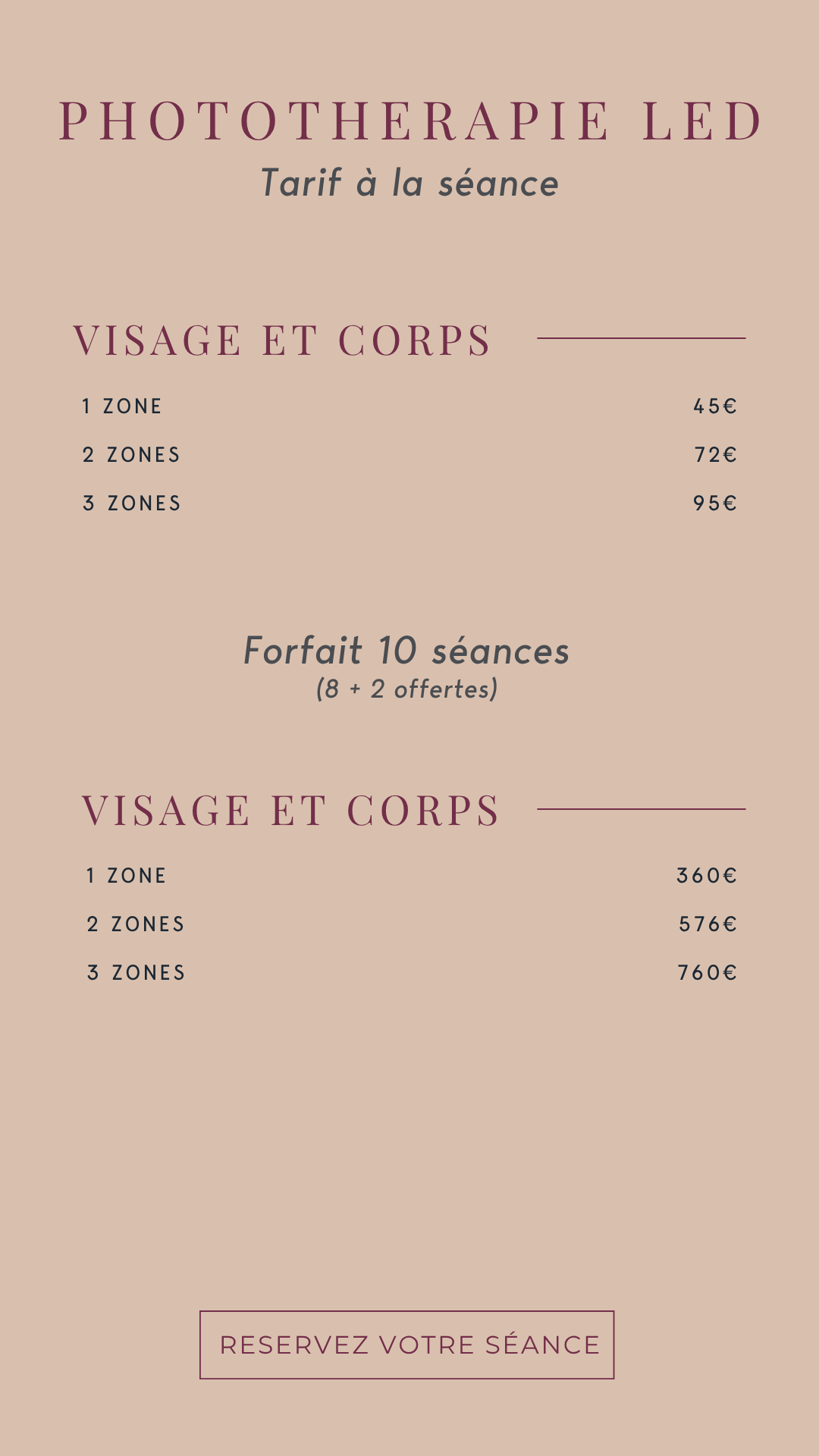 Tarifs photothérapie LED à Nancy – soin lumière douce pour stimuler la régénération cutanée.